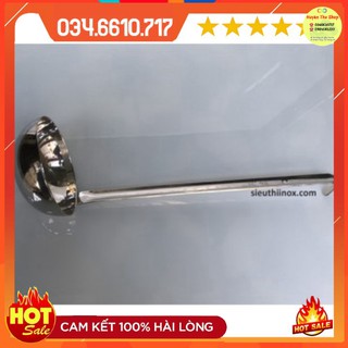Muôi inox múc phở, đong rượu có cán móc