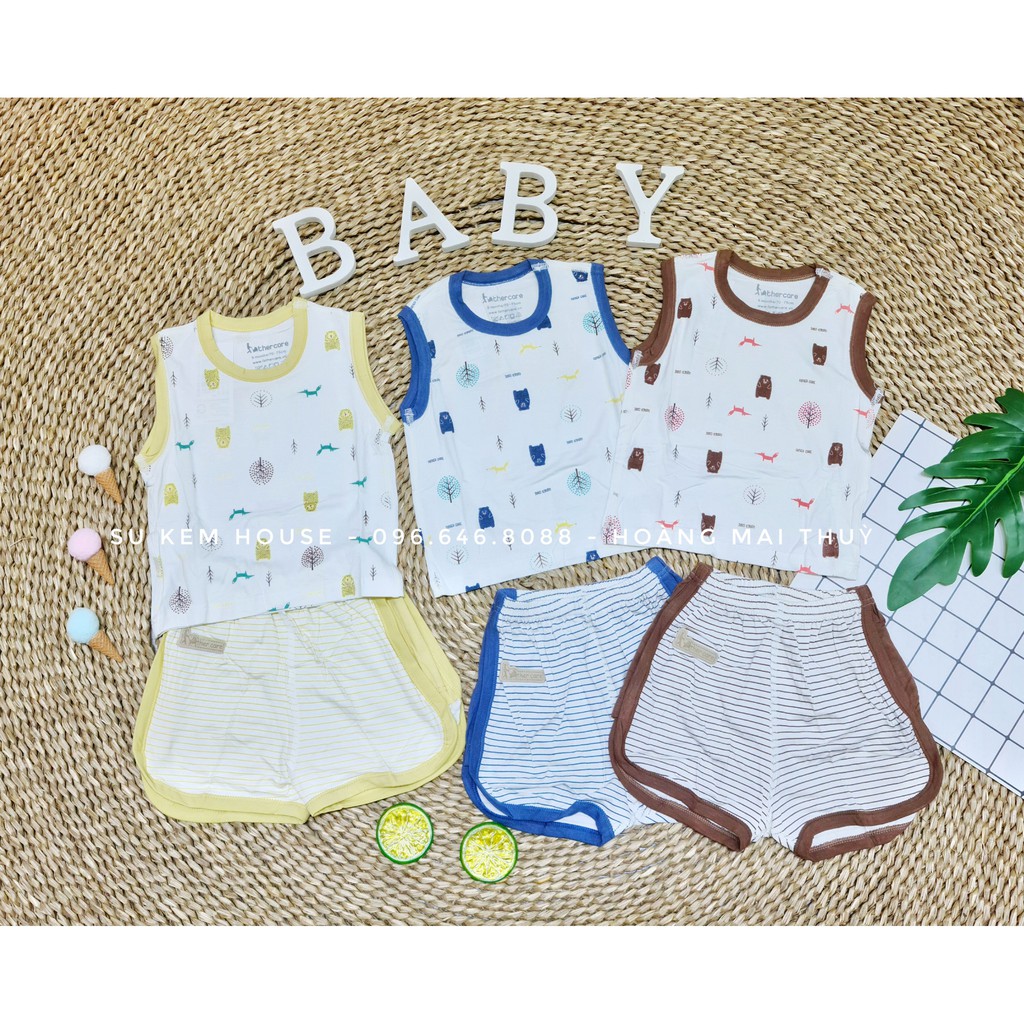 Bộ Quần Áo Ba lỗ Raglan họa tiết FatherCare FC789