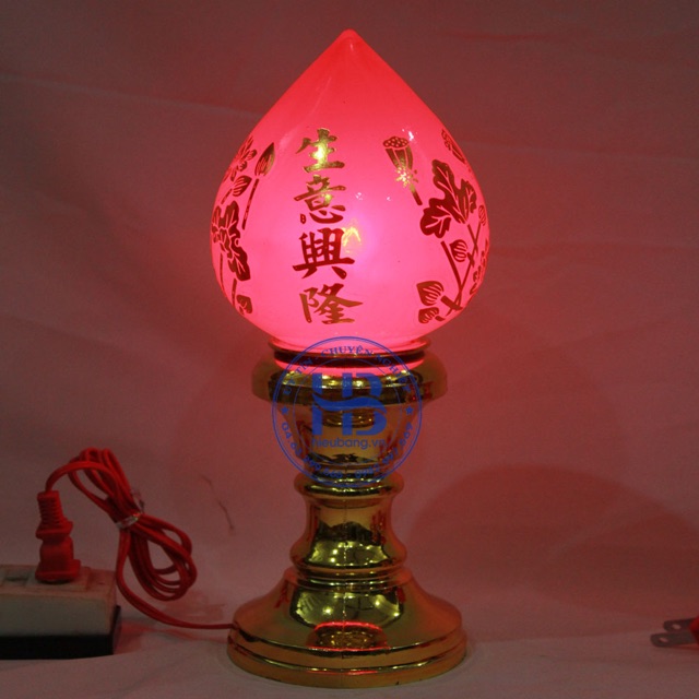Đèn Thờ Quả Đào 3 Cỡ ( 16cm, 24cm, 29cm)
