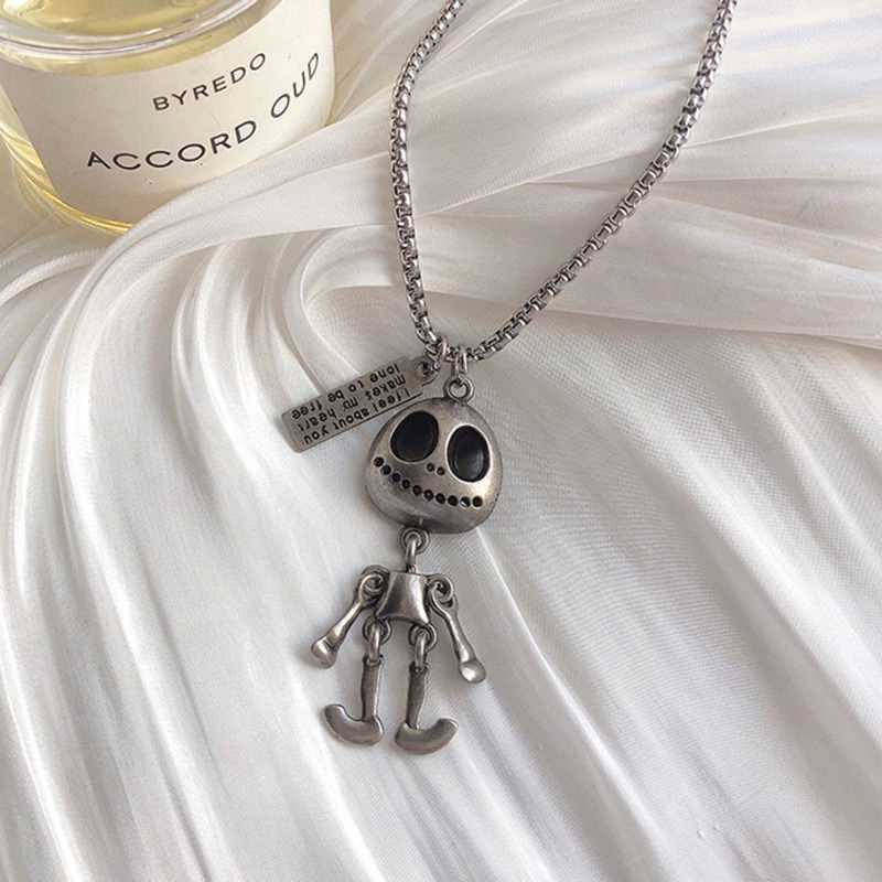 Dây Chuyền Vòng Cổ Nam Chuỗi Trơn Cuban Basic Thời Trang Ngầu Hiphop Titan Đẹp Không Gỉ Mặt Hình Người Ngoài Hành Tinh