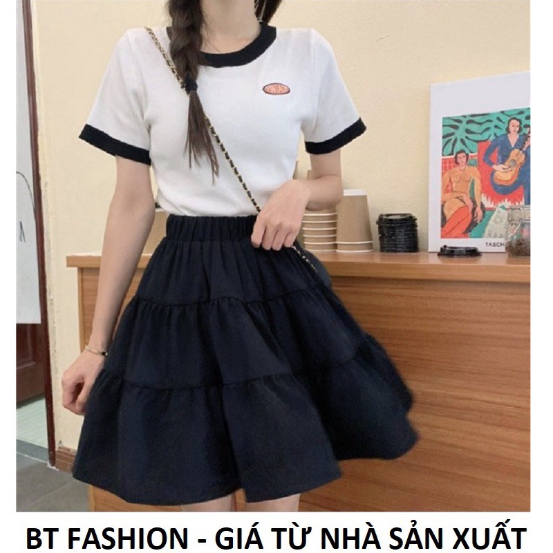 Chân Váy Voan Thời Trang BT Fashion  - Có quần lót bên trong + Video, Hình Thật