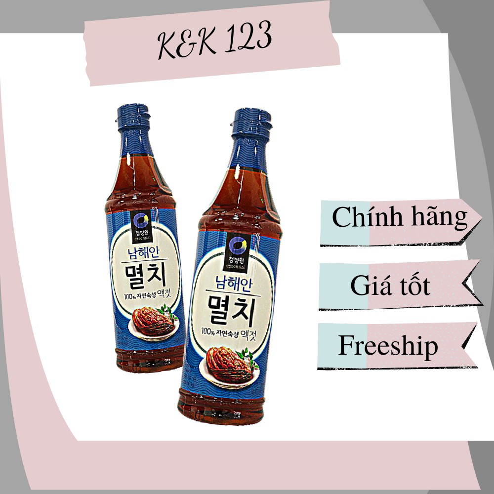 [NHẬP KHẨU] Nước Mắm cốt Hàn Quốc LOẠI 1 ( có thể làm Kim chi ) Cá Cơm Daesang, Cá Chình CJ