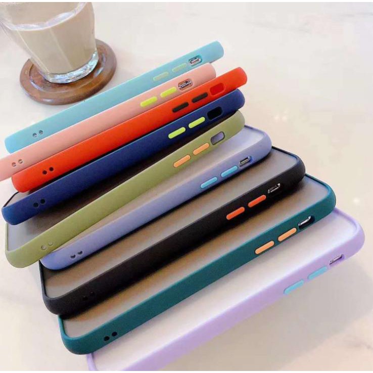 Ôp Iphone viền màu mặt lưng nhám các dòng Iphone X/Xsmax/Xr/11/11pro/11promax/12/12pro/12promax_Nini.case