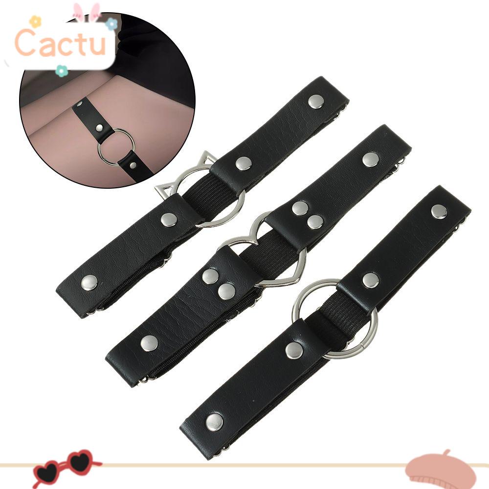 CACTU Sexy Punk Cat Leg Chain Party Supplies Elastic Thigh Ring Garter Harness Garter Belts Clothes Matching Womens Intimates Lingerie Gift Elastic Bondage Cosplay