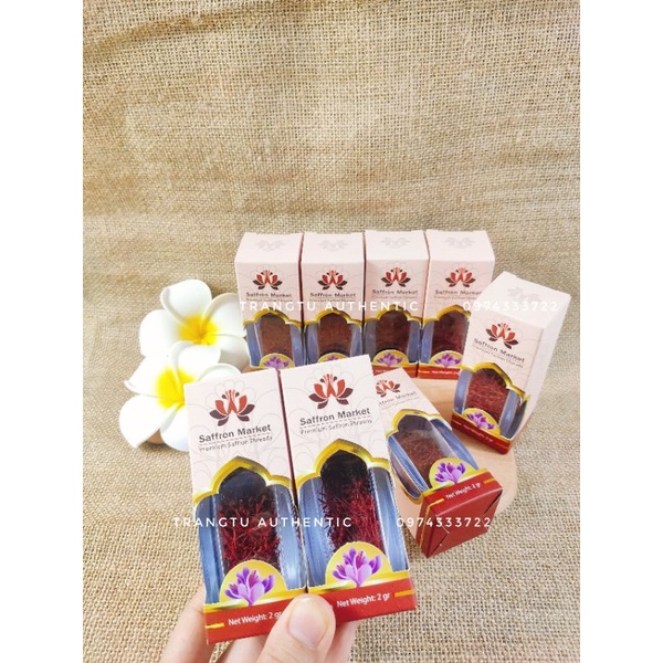 Nhụy hoa nghệ tây Saffron Market 2gr và 1gr Úc [Bay Air đủ bill chính hãng]