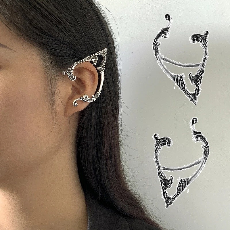 Khuyên kẹp vành tai ba chiều không cần xỏ lỗ phong cách cá tính cho nữ