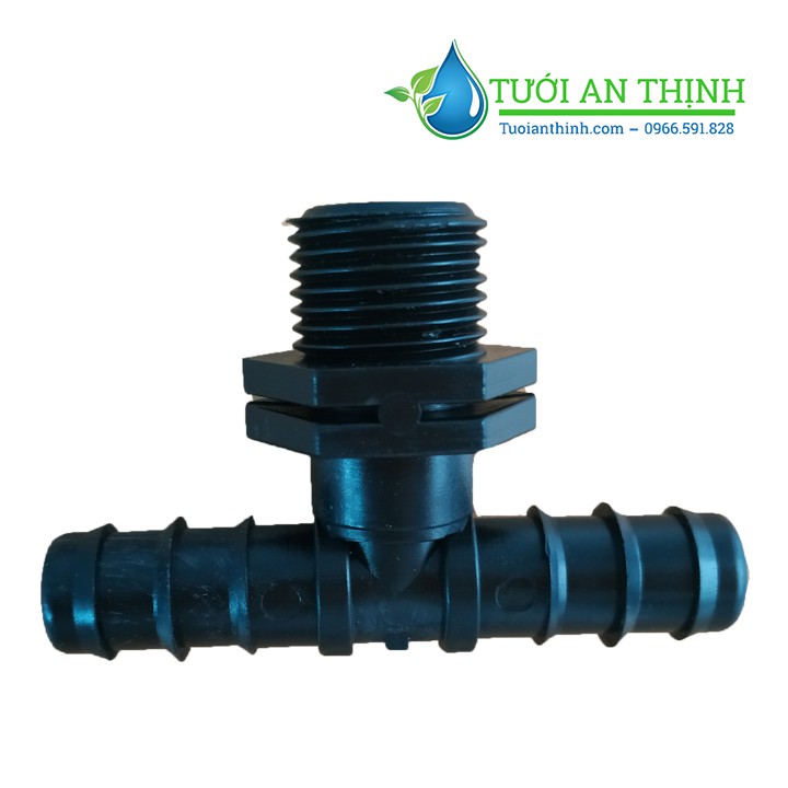 Tê ren ngoài 21mm ra 2 đầu ống LDPE 16mm- Cút chuyển 21 ra 2 ống 16mm