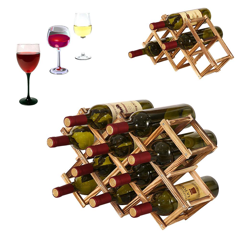 Giá Đỡ Chai Rượu Vang Bằng Gỗ Độc Đáo Trang Trí Nhà Bếp