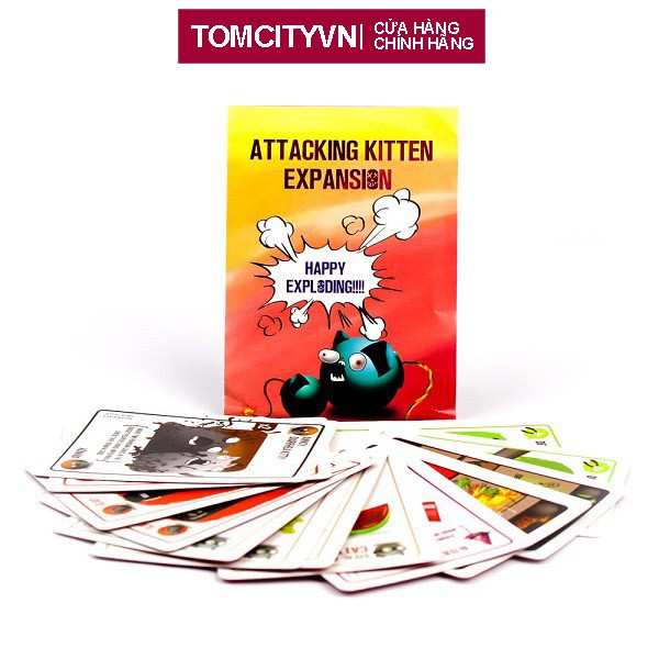 Thẻ Bài Mèo Nổ Mở Rộng Attacking Kittens - Exploding Kittens Số 2