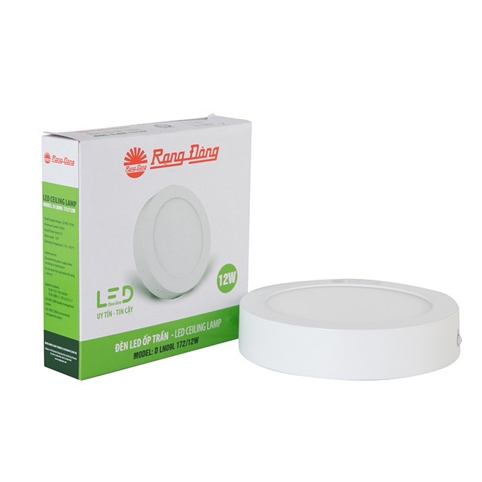 Đèn led ốp trần tròn 12W Rạng Đông D LN09L 172/12W