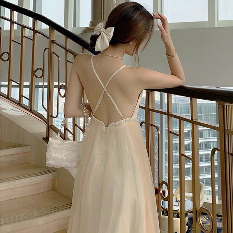 Váy 2 dây đi biển tiểu thư (có sẵn) | BigBuy360 - bigbuy360.vn