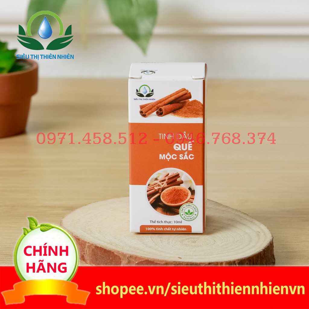 Tinh dầu quế Mộc Sắc cao cấp, tinh dầu hương quế giúp khử mùi của siêu thị thiên nhiên