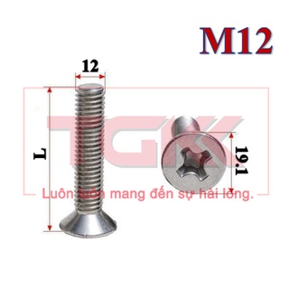 Bulong đầu bằng inox 201 M12