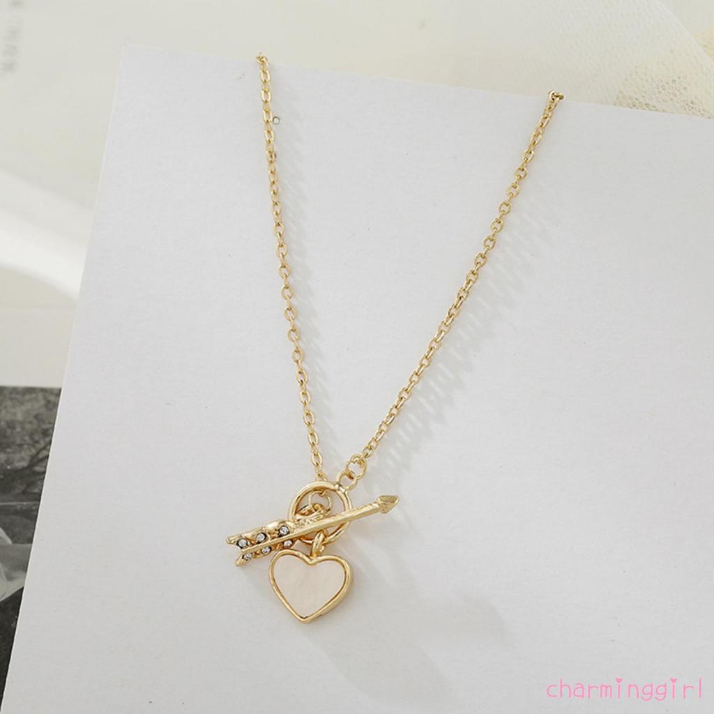 Vòng cổ Hợp Kim Mặt Hình Mũi Tên Và Trái Tim Độc Đáo Thời Trang Cho Nữ