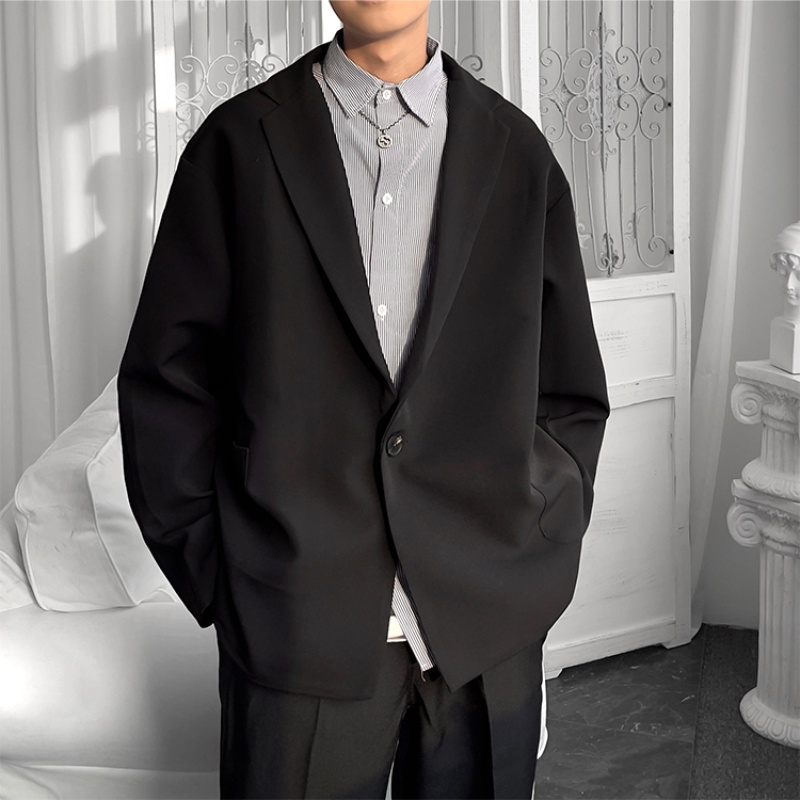 Áo khoác vest AFFLIGE dáng rộng phong cách Hàn Quốc thời trang mùa thu cho nam size 2XL-5XL