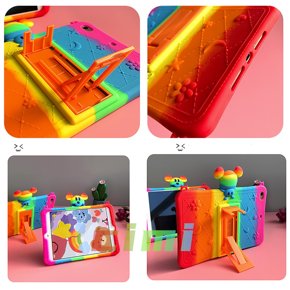 Bao Da Họa Tiết Hoạt Hình 3d Dễ Thương Cho Ipad Pro 12.9 inch pro 11inch m1 10.9inch Case 2020 Ipad Air4 Pro 12.9 2020 2018