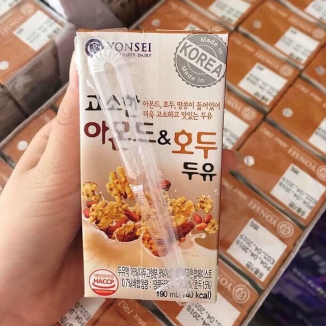 🌸 SỮA ÓC CHÓ, HẠNH NHÂN YONSEI - DATE THÁNG 7/2019