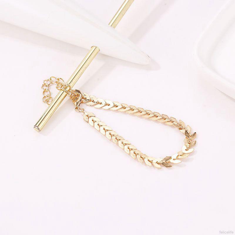 Vòng đeo tay dạng phẳng phối mũi tên thời trang bohemian cho nữ