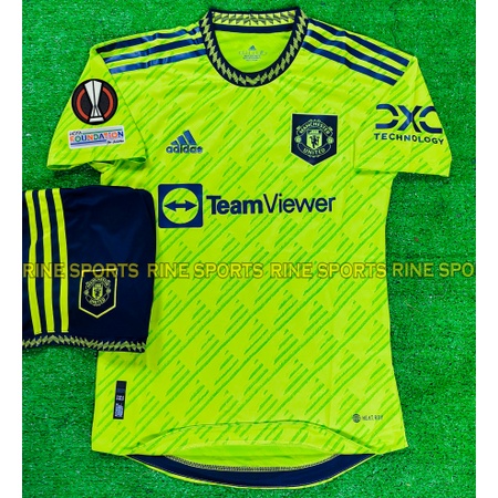 Bộ Áo bóng đá MU xanh lá sân khách Super Bodyfix Thailand mùa giải 2022 – 2023 Giống thi đấu 100%