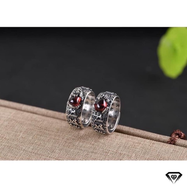 NHẪN BẠC SƠN ĐEN CAO CẤP - NAM NỮ ĐỀU ĐEO ĐƯỢC FREE SIZE