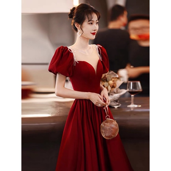 Đầm dạ hội bigsize cổ khoét sâu sexy