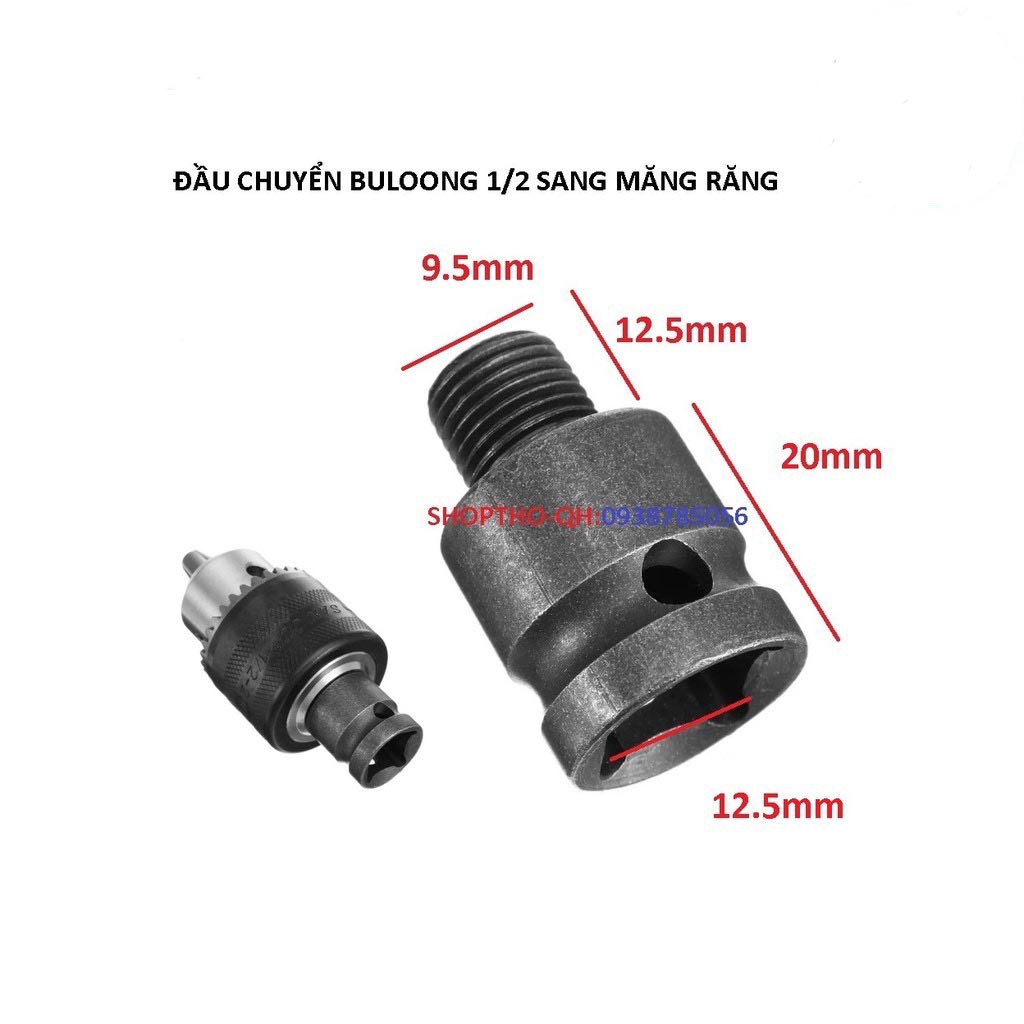 Đầu chuyển từ bulong sang măng ranh đầu khoan