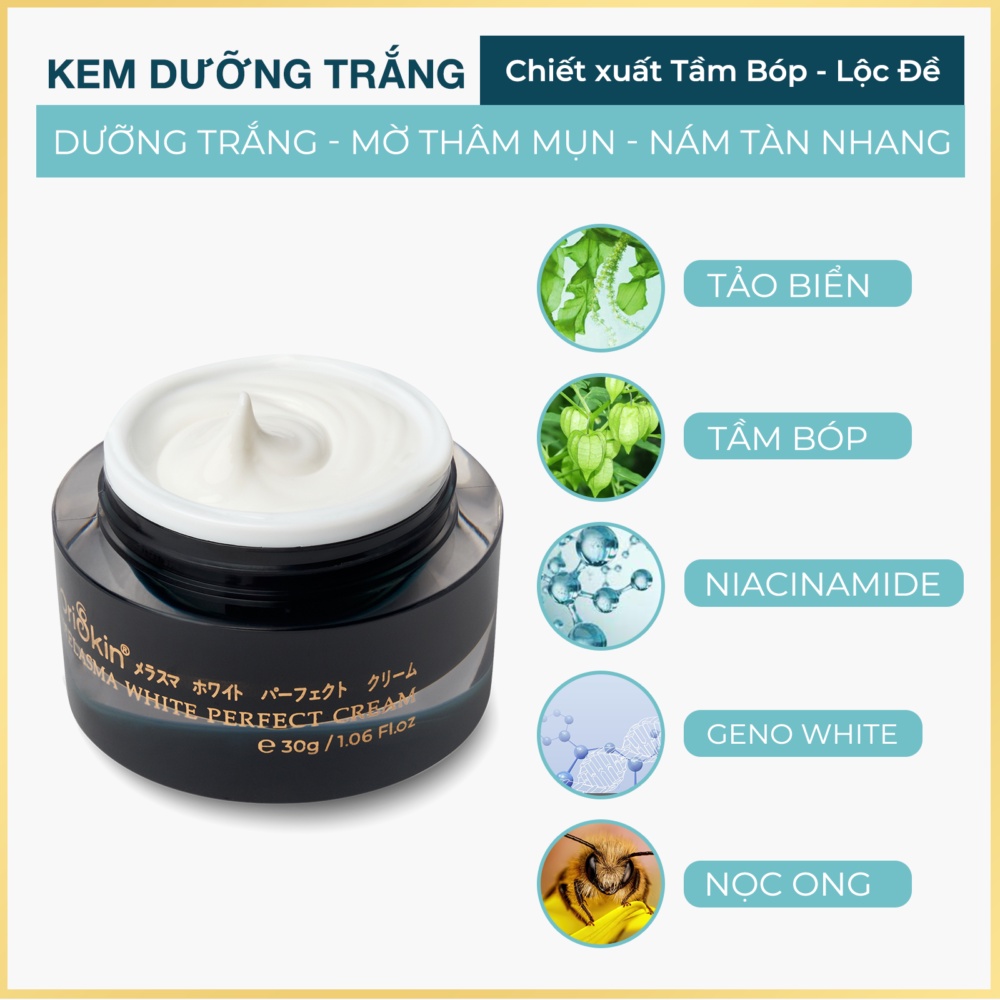 Melasma White Perfect Cream 30g ❤️[ CHÍNH HÃNG ] ❤️Kem Mờ Nám Tàn Nhang, Dưỡng Trắng Mờ Thâm