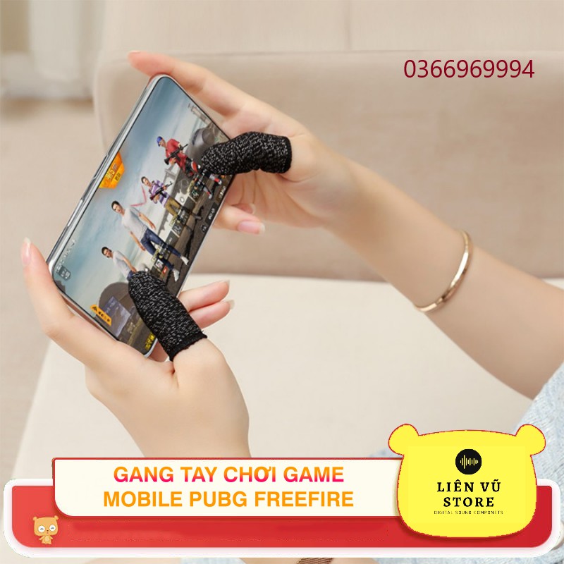 Găng tay chơi game mobile pubg ff, chống mồ hôi tay tăng độ nhạy cảm ứng