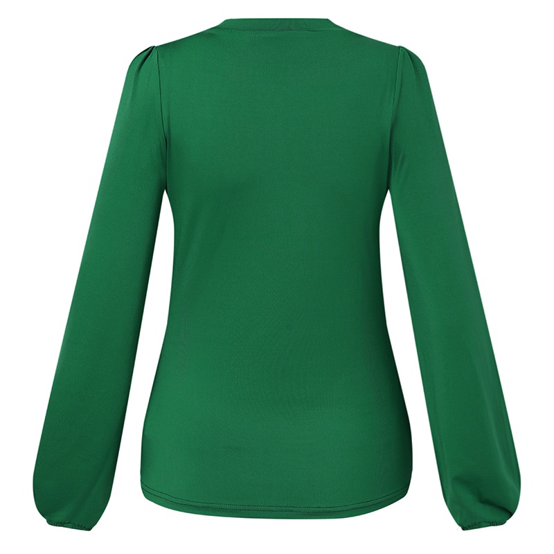 Áo kiểu Zanzea tay dài cổ tròn thời trang dành cho nữ