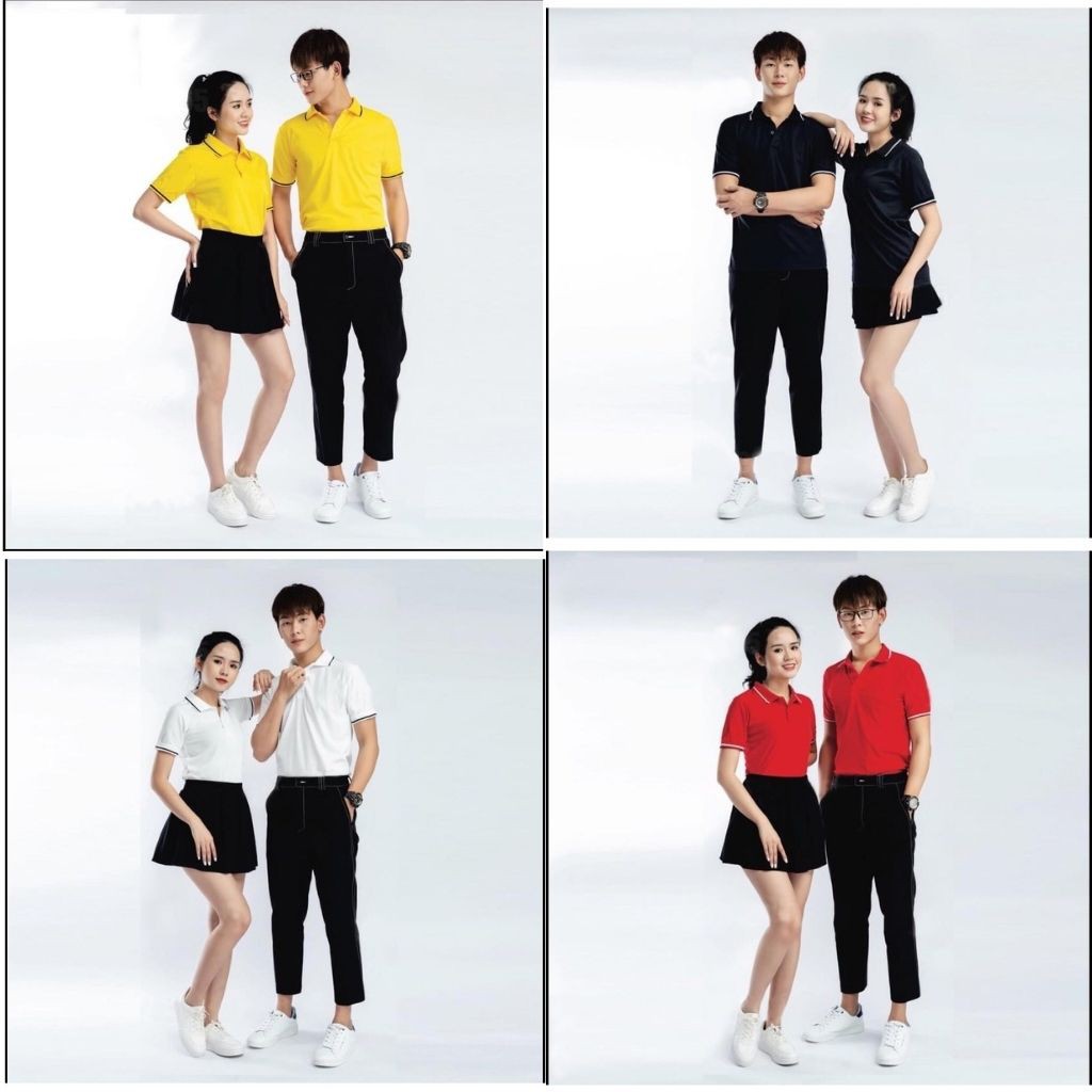 Áo Đôi Áo Cặp Nam Nữ Trẻ Trung JUVENO Cotton Mềm Mát - 6 MÀU