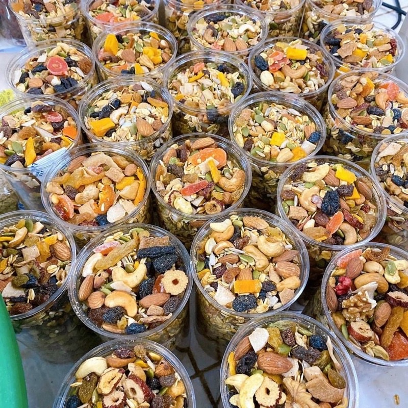 Hạt Mix 13 Loại GRANOLA Siêu Hạt Nhập Khẩu - Hộp 500gram