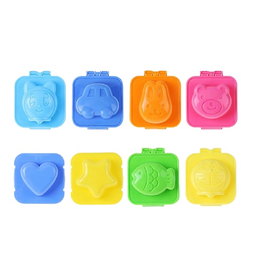 Bộ 6 khuôn nặn cơm Bento, tạo hình trứngcho bé ăn dặm kiểu Nhật No.101703