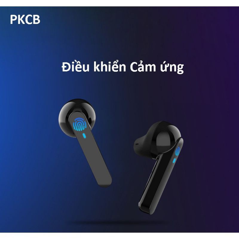 Tai Nghe True Wireless Bluetooth cảm ứng PKCB - Hàng chính hãng