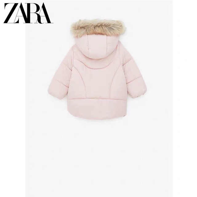 Áo khoác Zara mũ lông