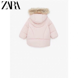 Áo khoác Zara mũ lông