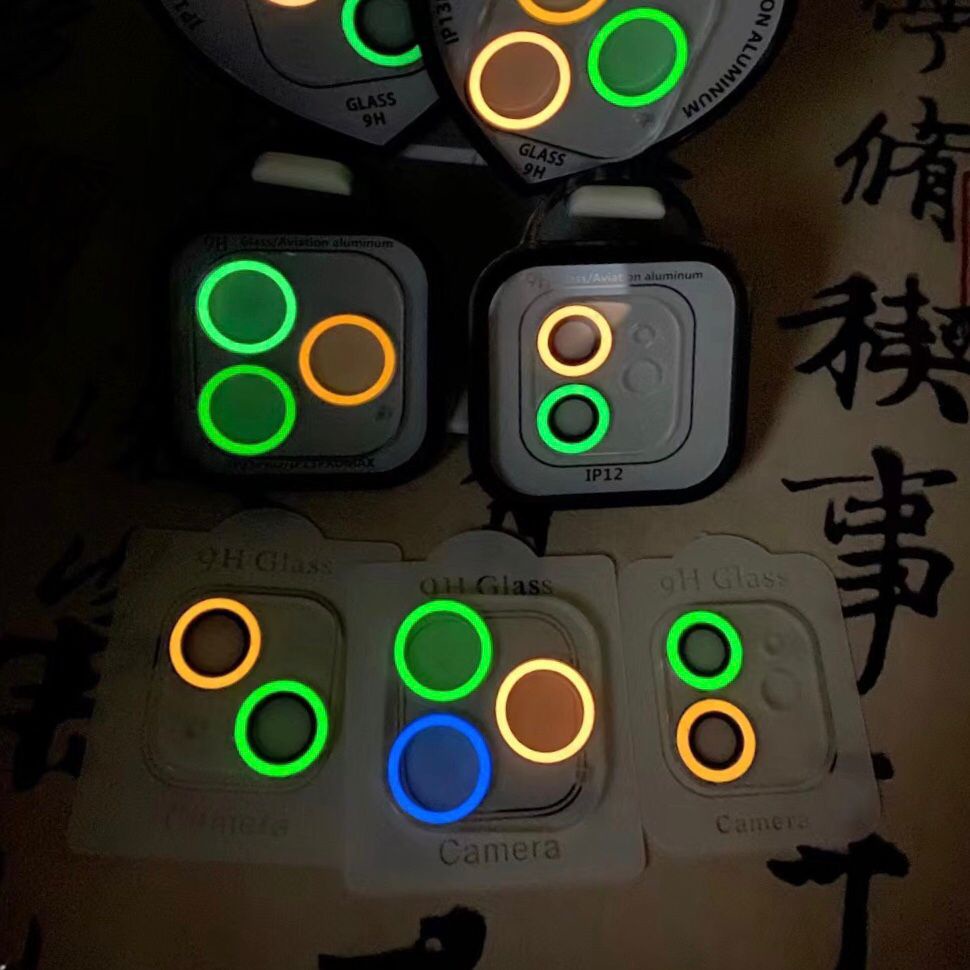 Tất Cả Mới!! Miếng Dán Bảo Vệ Camera Sau Điện Thoại Dạ Quang Dành Cho iphone 11-13 pro max