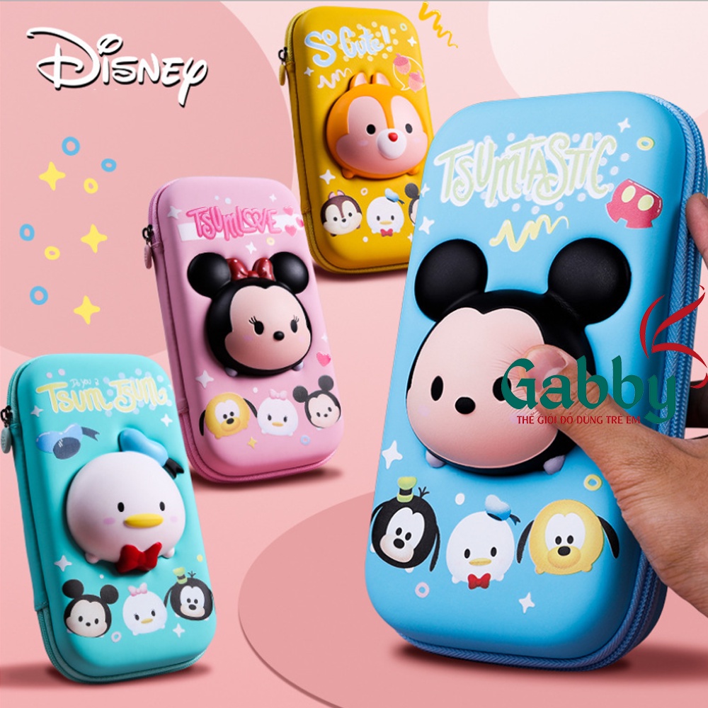 HỘP BÚT SQUISHY D.I.S.N.E.Y CHỐNG THẤM NƯỚC (MINNIE/ MICKEY/ POOH/ DONALD)