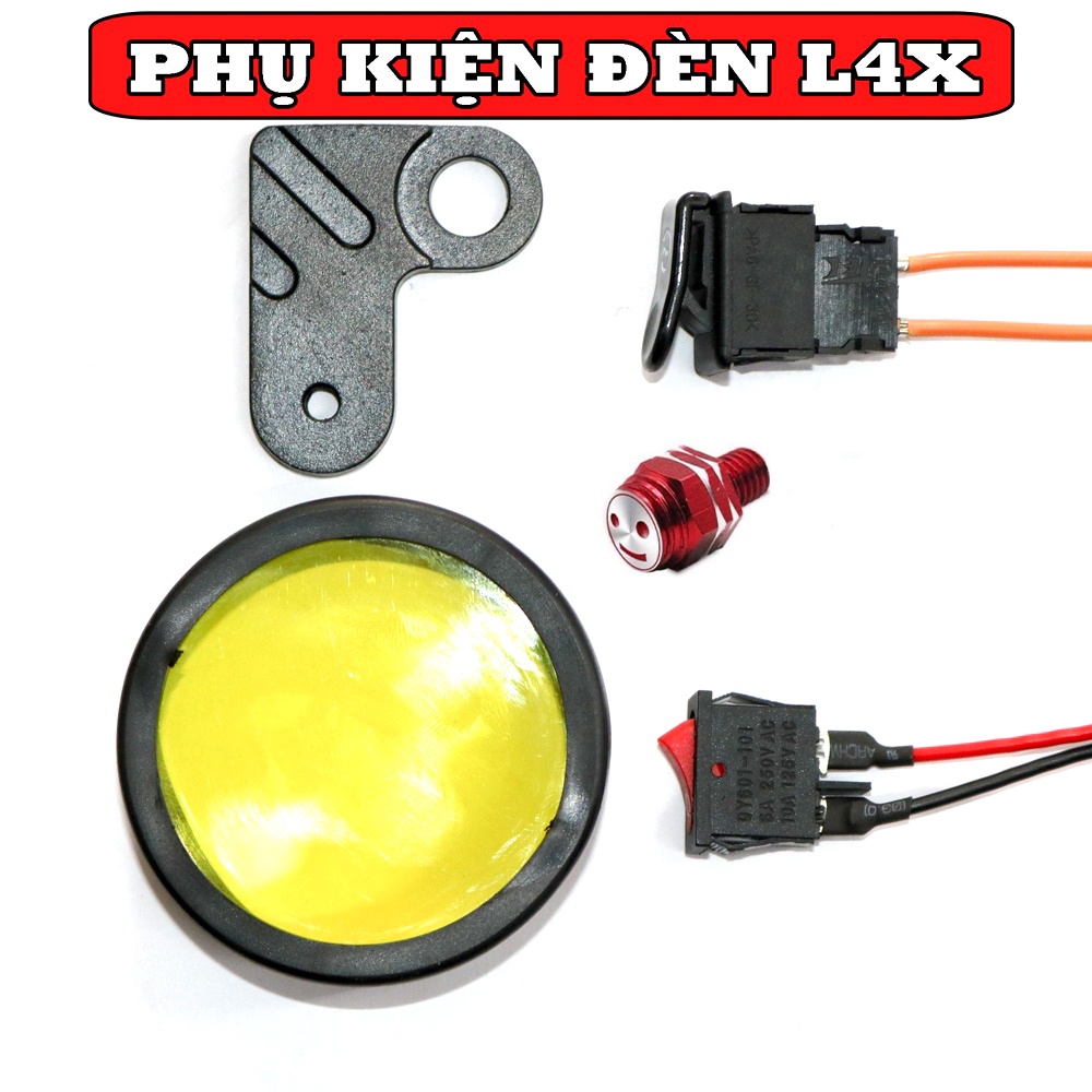 ĐÈN TRỢ SÁNG L4X CHÍP T6 KÍNH ÁNH TÍM