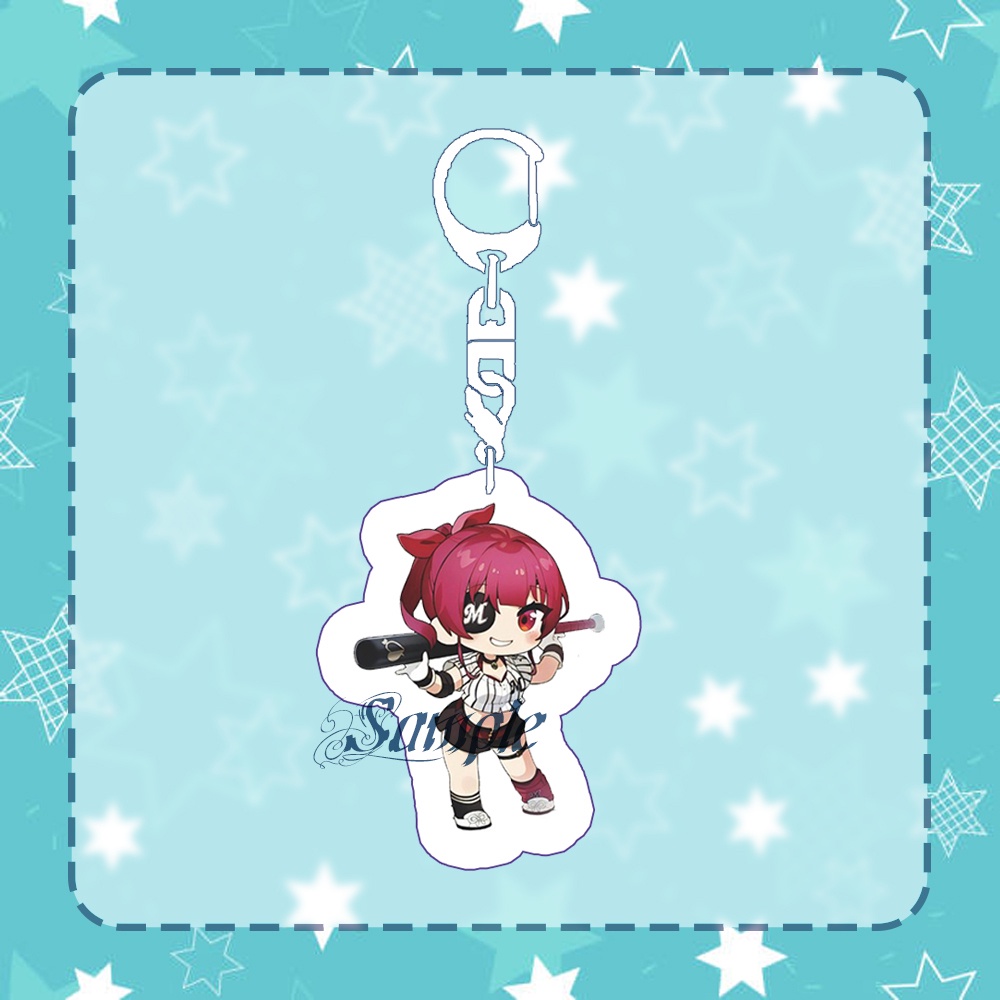 ( BÓNG CHÀY ) Móc khóa HOLOLIVE anime chibi Vtuber mica trong acrylic xinh xắn