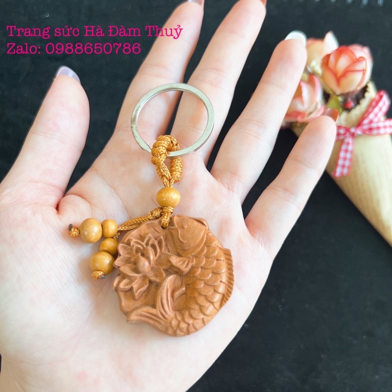 Móc Khoá Gỗ Khắc hình Phật Giáo mang lại May mắn, Bình an 🍀🍀🍀