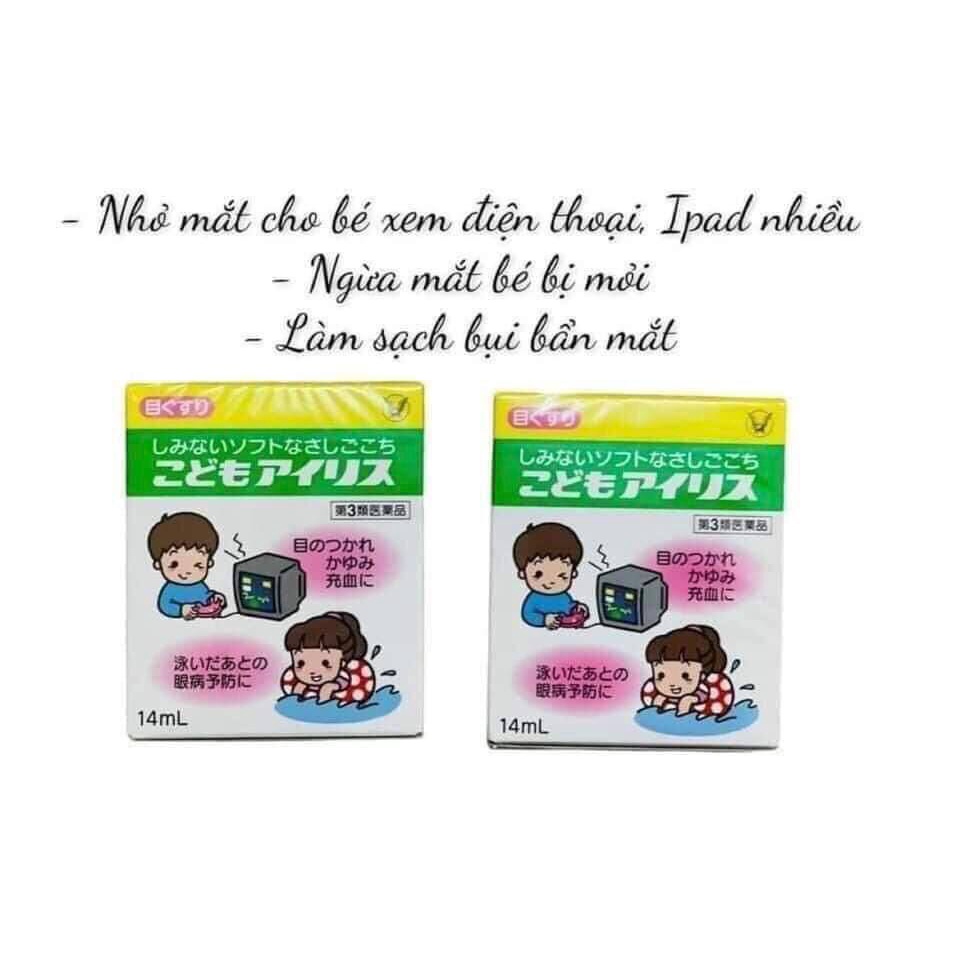 Nhỏ mắt Taisho Nhật cho bé, đặc biệt bé hay xem tivi điện thoại
