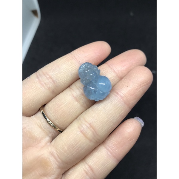 Mặt dây tỳ hưu Aquamarine