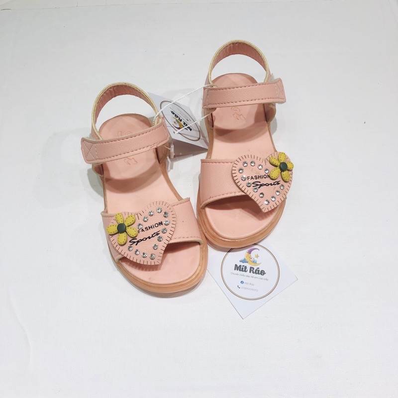 (XẢ sz23) Sandal bé gái size đế có đèn phát sáng