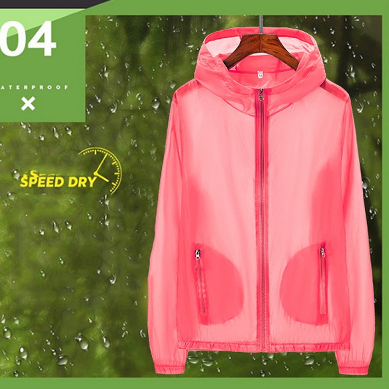 Áo Khoác Chống Nắng Siêu Nhẹ Nhanh Khô Có 8 Màu Size S-7XL Cho Nam Nữ