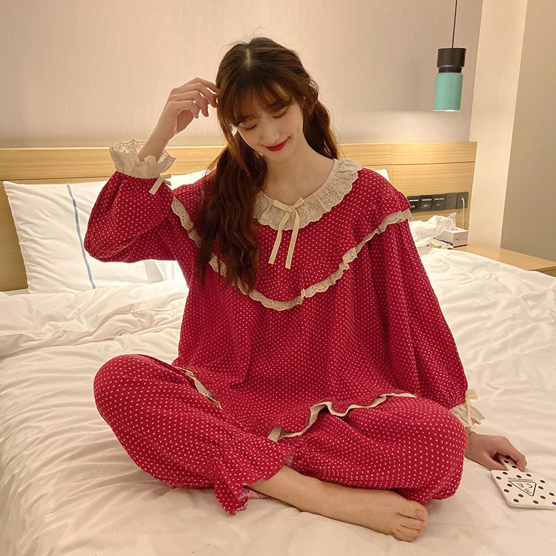 ( ORDER ) Bộ đồ ngủ tiểu thư ulzzang (có ảnh thật) - KA00048