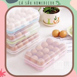 Hộp Đựng Trứng Gà Chống Vỡ Trứng Để Tủ Lạnh 15 Ô Và 24 Ô