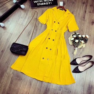 Váy đũi cổ vest