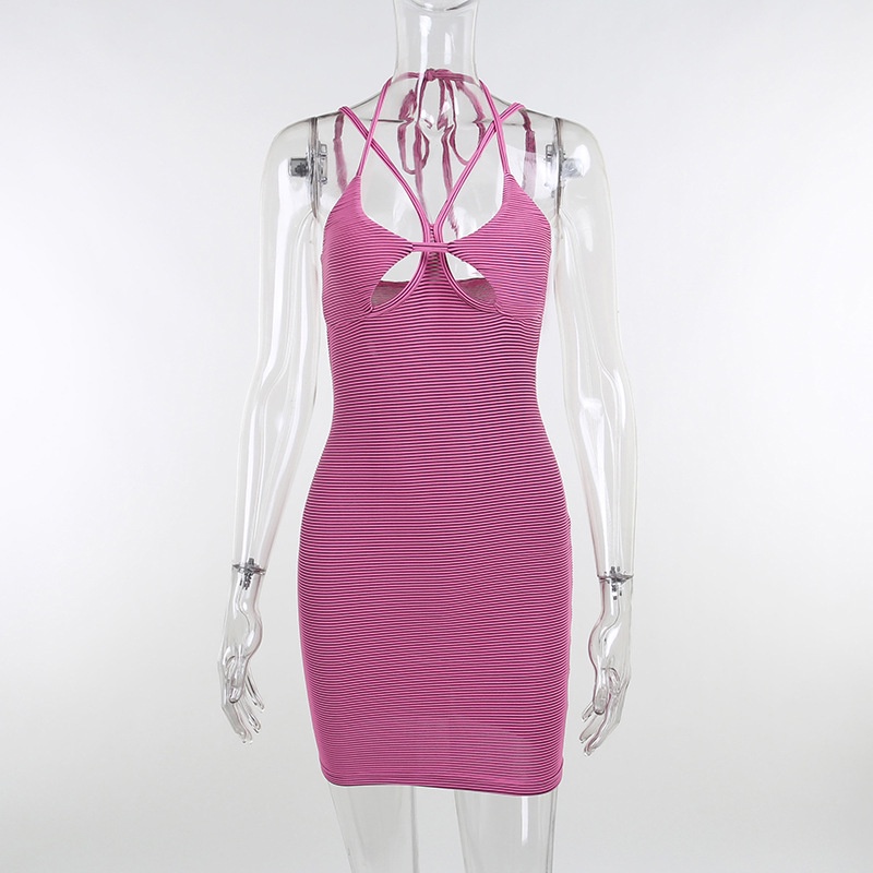 Đầm Hai Dây Ôm Dáng Hở Lưng Quyến Rũ Cho Nữ