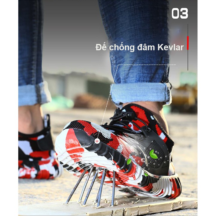 Giày bảo hộ lao động dáng thể thao siêu thoáng 706 K2