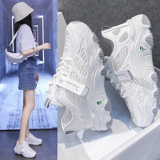 Giày thể thao nữ sneaker độn đế lưới thoáng khí
